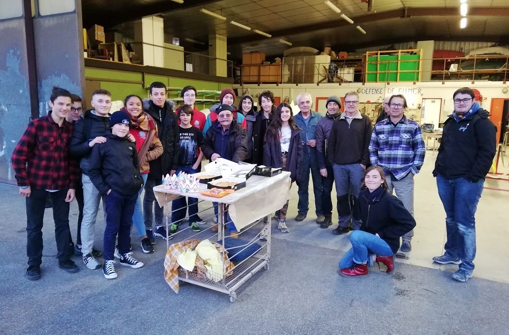 La Galette des rois…est toujours un moment apprécié.